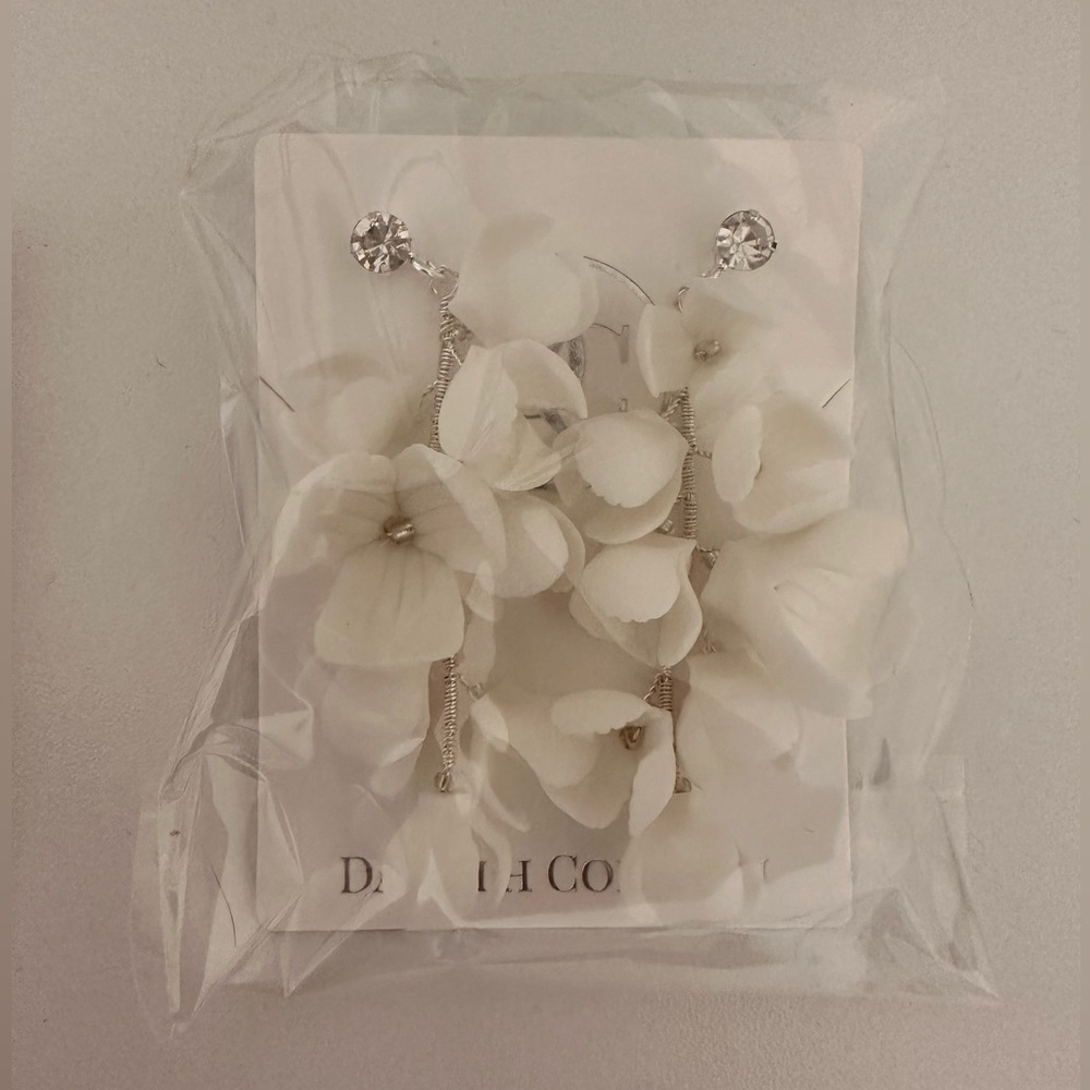 White Flower Dareth Colburn earrings